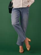 Jeans direitos com faixa, para grávida, Seamless da ENVIE DE FRAISE ganga bleached+stone 