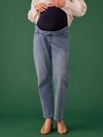 Jeans direitos com faixa, para grávida, Seamless da ENVIE DE FRAISE ganga bleached+stone 