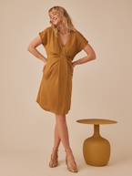 Vestido para grávida, efeito acetinado, da ENVIE DE FRAISE antracite+bronze 