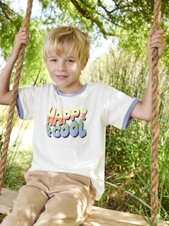 T-shirt "Happy & cool", para menino