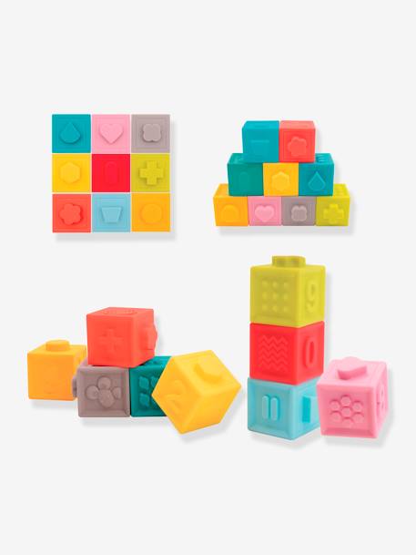 Conjunto de 9 cubos encaixáveis - LUDI multicolor 