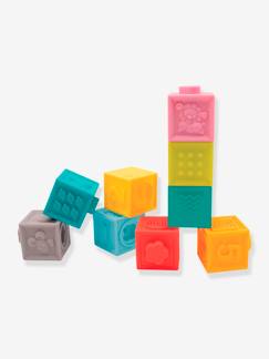 Brinquedos-Primeira idade-Primeiras manipulações-Conjunto de 9 cubos encaixáveis - LUDI