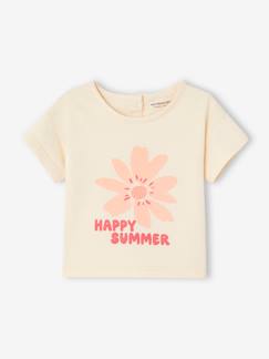 Bebé 0-36 meses-T-shirt " Happy summer" de mangas curtas, para bebé