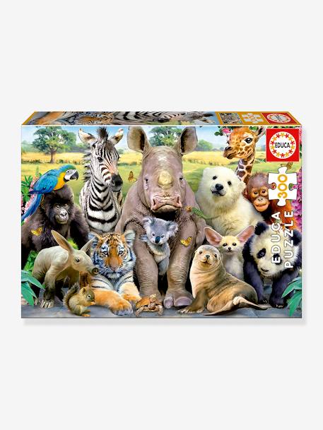Puzzle com 300 peças, Fotografia da Turma dos Animais - EDUCA multicolor 