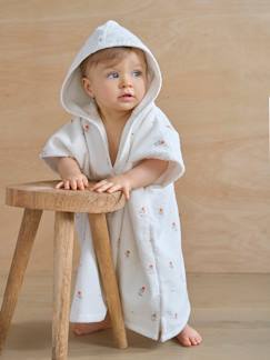 Têxtil-lar e Decoração-Roupa de banho-Ponchos-Poncho de banho para bebé, personalizável, com algodão reciclado, tema GIVERNY