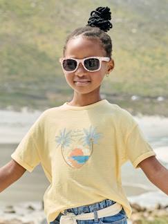 Menina 2-14 anos-T-shirts-T-shirt com motivo, em malha com relevo, para menina