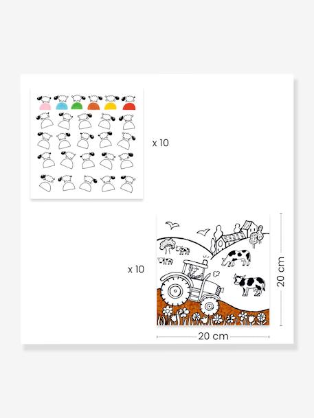 Jogos e desenhos para pintar - DJECO multicolor 