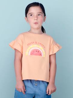 Menina 2-14 anos-T-shirts-T-shirts-T-shirt com motivo com lantejoulas, para menina