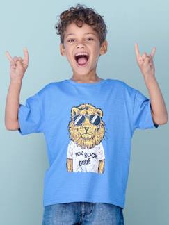 Menino 2-14 anos-T-shirt engraçada, com animal, para menino