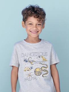 Menino 2-14 anos-T-shirts, polos-T-shirt Basics com animais, para menino