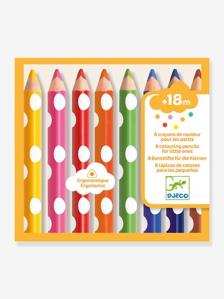 8 lápis de cor para os mais pequenos - DJECO multicolor 