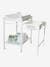 Mesa de mudas com banheira integrada MagicTub VERTBAUDET Natural/branco+Branco medio liso 