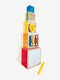 Brincadeiras criativas-Brinquedos-Primeira idade-Primeiras manipulações-Caixas de música encaixáveis , da HAPE