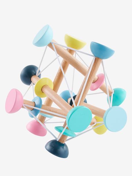 Brinquedo estica-encolhe Montessori, em madeira FSC® multicolor 