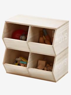 Quarto e Arrumação-Arrumação-Móvel Montessori, com 4 compartimentos, Toys