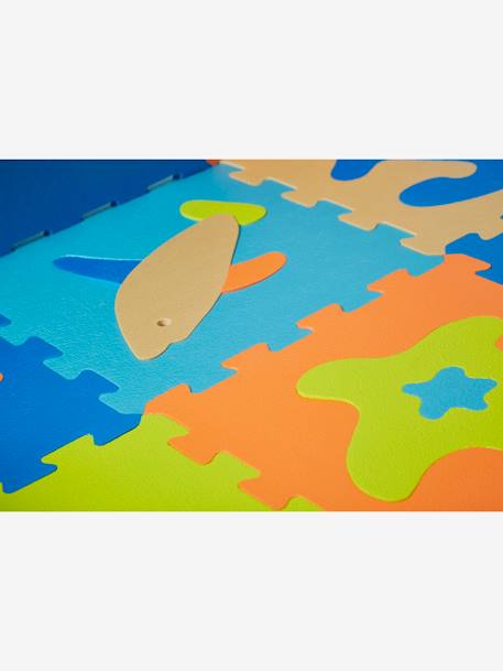 Tapete com puzzle gigante em esponja, Oceano azul 
