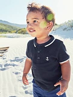 Dias Bonitos-Bebé 0-36 meses-T-shirts-Polo personalizável bordado no peito, para bebé menino