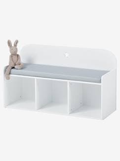 Brinquedos de madeira-Quarto e Arrumação-Arrumação-Móveis com compartimentos-Banco-sofá Montessori, tema Sirius